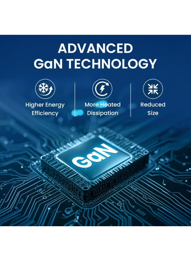 بورترونيكس Portronics 100W Adapto 100D Fast Charging 5 Port Adaptor with LCD Power Display, 3 Type C PD Port, 2 USB-A Mach Port, Fast Charging Compatible with Laptops, Macbooks, Smartphones (White) - Image 4